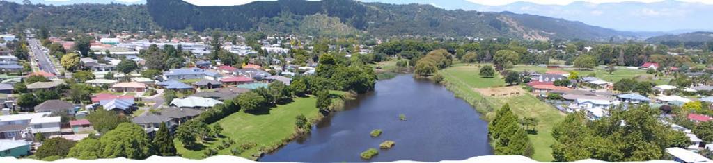 Aerial view of Whakatāne Town