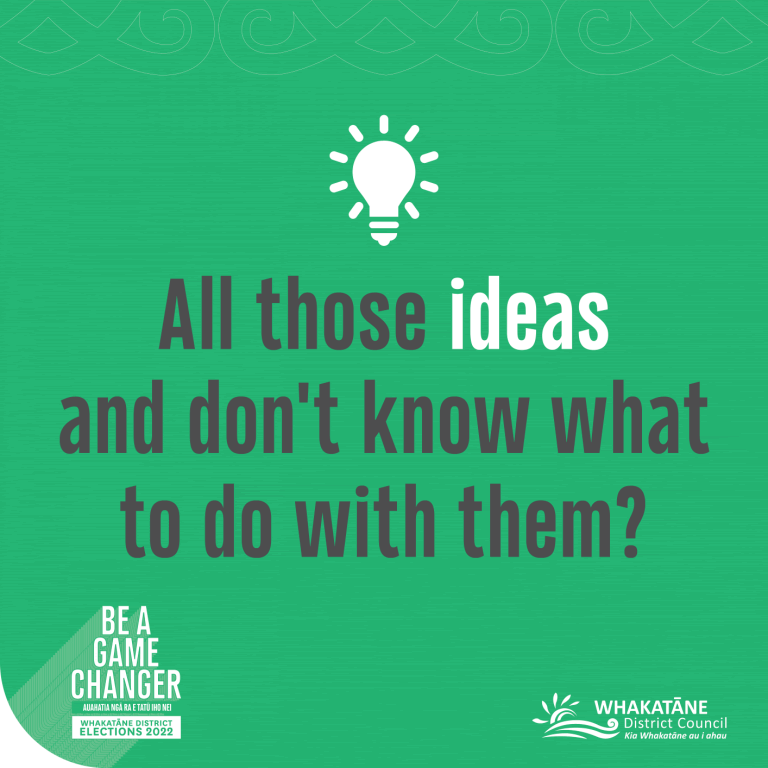 All those ideas and don't know what to do with them?