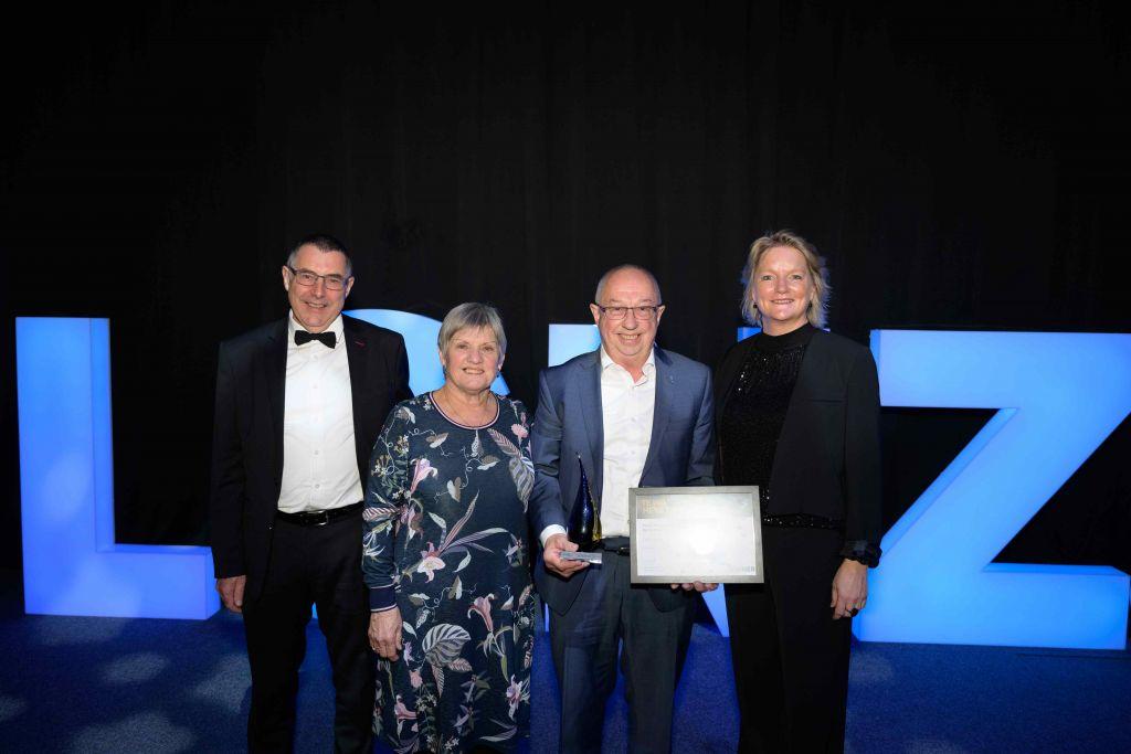 Pictured left to right: Whakatāne District Council General Manager Development and Environment David Bewley, Julie Farrell, Jeff Farrell, Chief Executive Whakatāne District Council Steph O’Sullivan. 