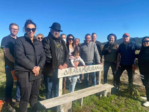 Hikoi attendees at Otaramuturangi, 5 July 2022