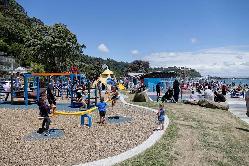 Kids playing at the new Wairaka Centennial Park