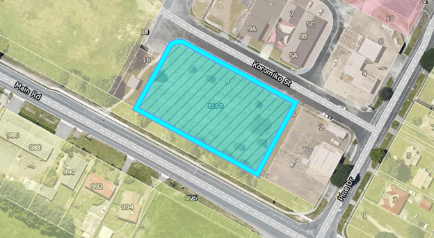 Image of a map that shows 8 Koromiko Street, Murupara 