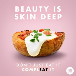 Beauty is Skin Deep - photo of potato skin being used