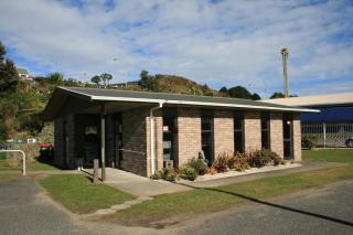 Entrance to the Ōhope Library, located on Harbour Road.