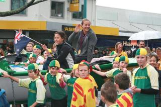 Lisa Carrington, Whakatane Gold Medal Parade 2012 Lisa Carrington, Whakatane Gold Medal Parade 2012