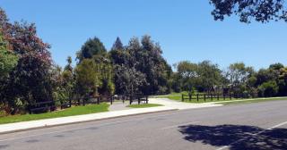 area of Hinemoa Street where sandbags are being installed