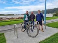 The team with New bike racks