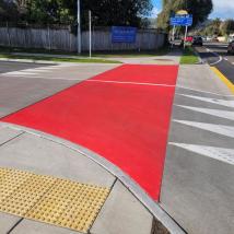 Crossing at Pouwhare St entrance