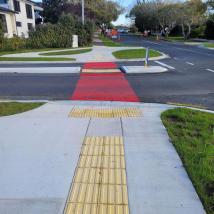 Completed crossing crossing on Hikurangi Street