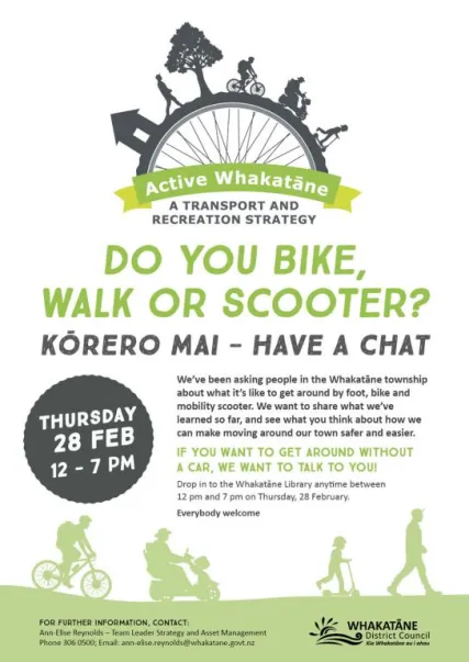 Active Whakatāne Drop-in Session Poster