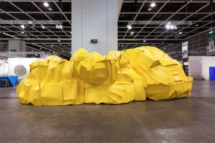 Big Yellow, a sculpture by invited artist Richard Maloy