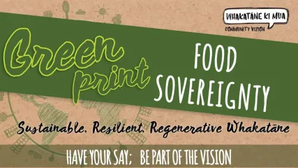 Greenprint for Whakatāne tackles food sovereignty Event poster