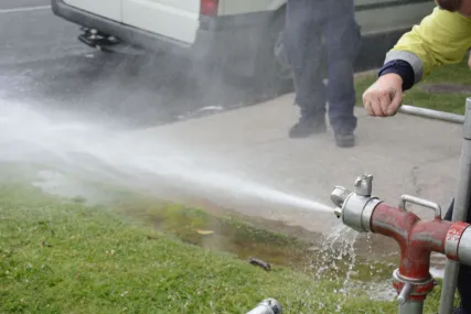 Fire hydrant flushing