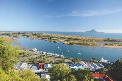 Overlooking the Whakatāne Town Centre