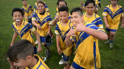 Happy Kiwi Junior League Festival players