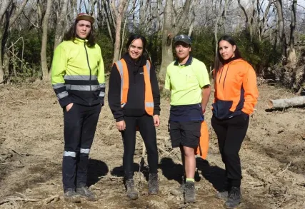 Kia Kaha Whakatāne Crew stopping for a photo