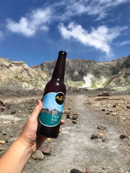 Mata Beer featured on White Island