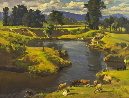 Summer Hawke’s Bay, by celebrated New Zealand artist Cedric Savage.