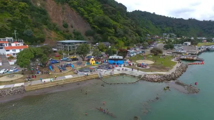 Aerial shot of Wairaka Centennial Park