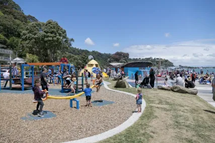 People playing Wairaka Centennial Park