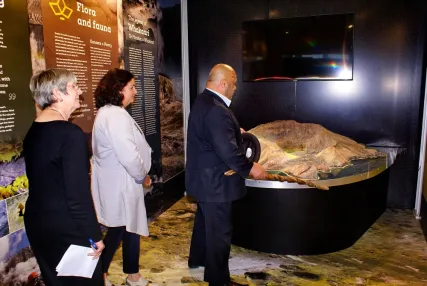 Blessing of the new Whakaari exhibit