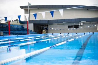 Photo of the outdoor pool