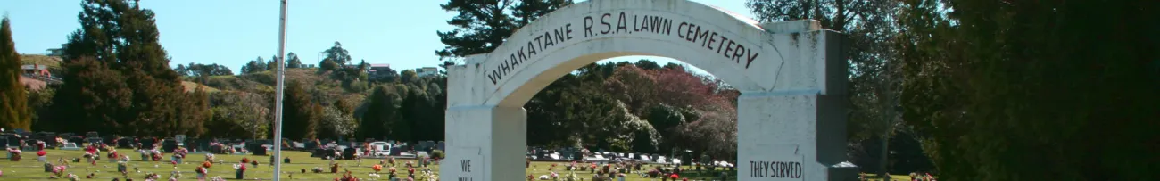 Whakatane R.S.A Lawn Cemetery Banner