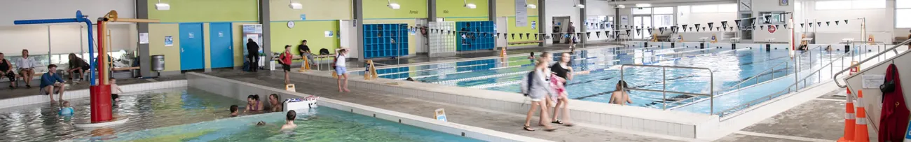 Inside the Whakatāne Aquatic Centre