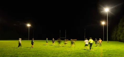 Sports field at night teaser