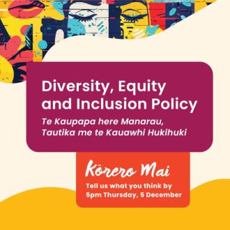 Diversity, Equity and Inclusion Policy consultation