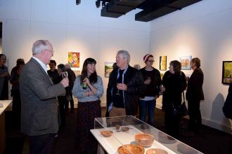 Exhibition opening at Te Kōputu