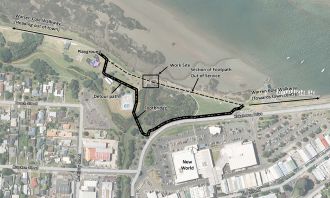 Warren Cole Walkway users will need to follow the marked diversion for the next six months, while a major stormwater upgrading project is undertaken at the McAlister pump station.