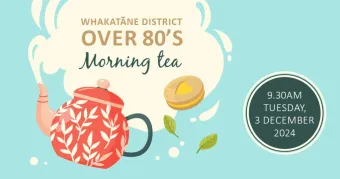 Whakatāne District Over 80s morning tea event