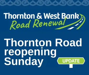 Thornton Road is reopening this Sunday